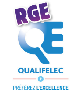 rge-qualifelec-logo Logo de la certification Qualifelec RGE accordée à La Borne Electrique